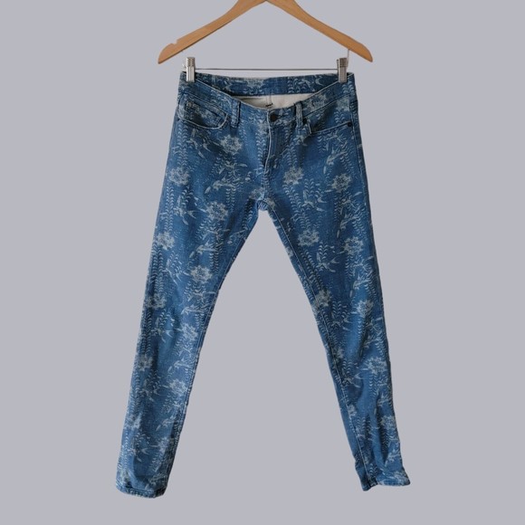 Denim & Supply Skinny Jeans Ralph Lauren Patterned Floral  Size 28/32‎ - Picture 2 of 5